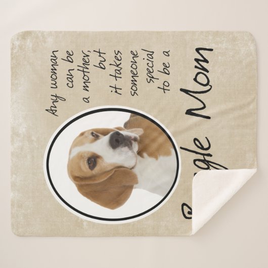 Couverture Sherpa Maman beagle (Devant (Horizontal))