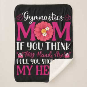 Couverture Sherpa Maman de gymnastique