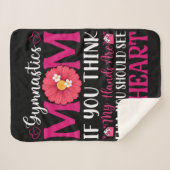 Couverture Sherpa Maman de gymnastique (Devant (Horizontal))