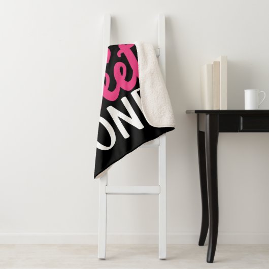 Couverture Sherpa Maman de la douce âne saupoudrée (En situation)