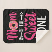 Couverture Sherpa Maman de la douce âne saupoudrée (Devant (Horizontal))