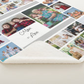 Couverture Sherpa Maman égale Love 34 Photo Collage Sherpa Blanket (3/4)