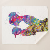 Couverture Sherpa Maman Et Son Cadfs Colorfull (Devant (Horizontal))