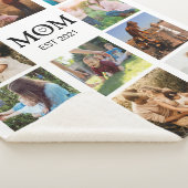 Couverture Sherpa Maman Famille Photo Collage Moderne (3/4)