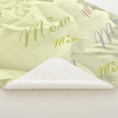 Couverture Sherpa maman, mère, Sherpa Blanches, artisanat, vacances, (3/4)