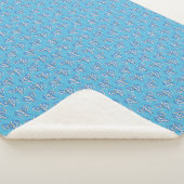 Couverture Sherpa Manates de tatouage tribal bleu océan (3/4)