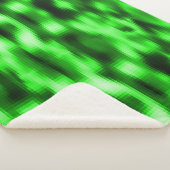 Couverture Sherpa Manchado verde e preto estilo pastilhas de vidro (3/4)