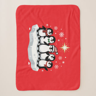 Couverture Sherpa Manchots