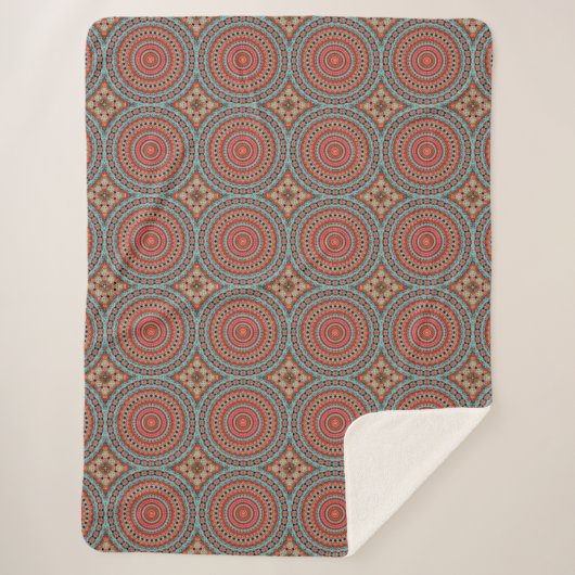 Couverture Sherpa Mandala 6 Sherpa Blanket (Devant)