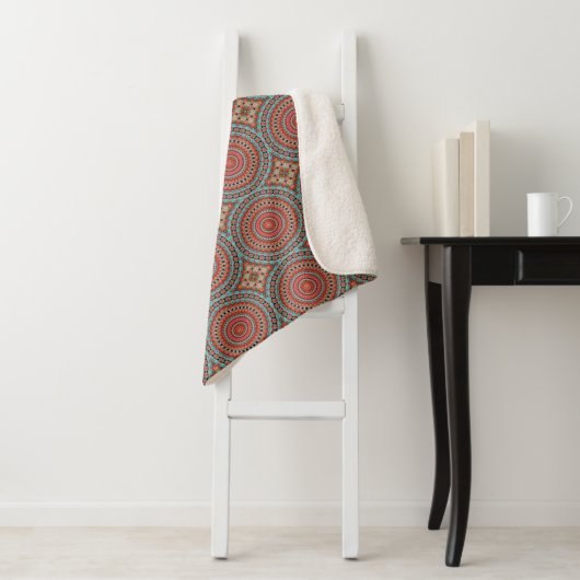 Couverture Sherpa Mandala 6 Sherpa Blanket (En situation)