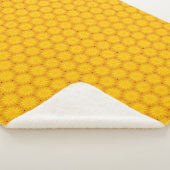 Couverture Sherpa Mandala Bohème Jaune (3/4)