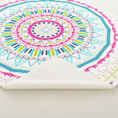 Couverture Sherpa mandala coloré (3/4)