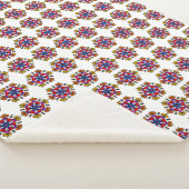 Couverture Sherpa Mandala de citrouille d'Halloween (3/4)