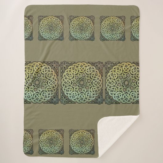 Couverture Sherpa Mandala de l'entrelacs celtique (Devant)