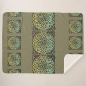 Couverture Sherpa Mandala de l'entrelacs celtique (Devant (Horizontal))