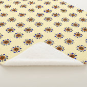 Couverture Sherpa Mandala floral vintage (3/4)
