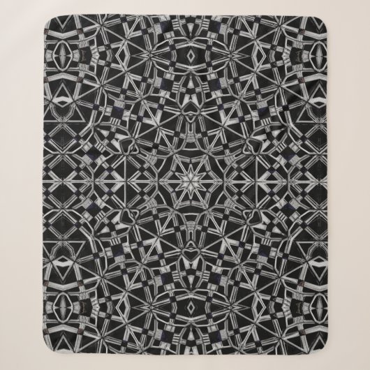 Couverture Sherpa Mandala industriel  (Devant)