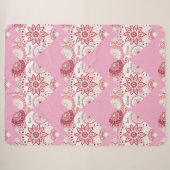 Couverture Sherpa Mandala romantique de la Saint-Valentin  (Devant (Horizontal))