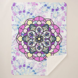 Couverture Sherpa Mandala Sherpa Blanket