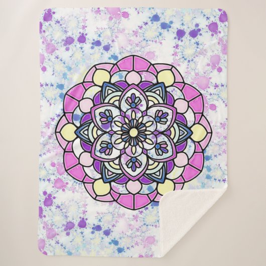 Couverture Sherpa Mandala Sherpa Blanket (Devant)