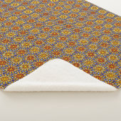 Couverture Sherpa Mandala Soleil Céleste  (3/4)