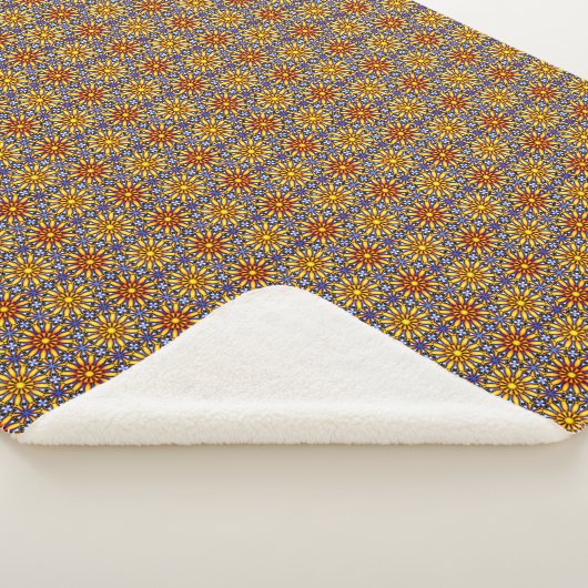 Couverture Sherpa Mandala Soleil Céleste (3/4)