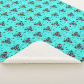 Couverture Sherpa "Mandala Turquoise Vibrant" (3/4)