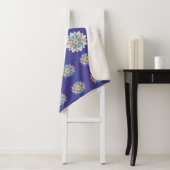Couverture Sherpa Mandala Violet 60 x 80 (En situation)