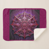 Couverture Sherpa Mandelbrot à trame rose (Devant (Horizontal))