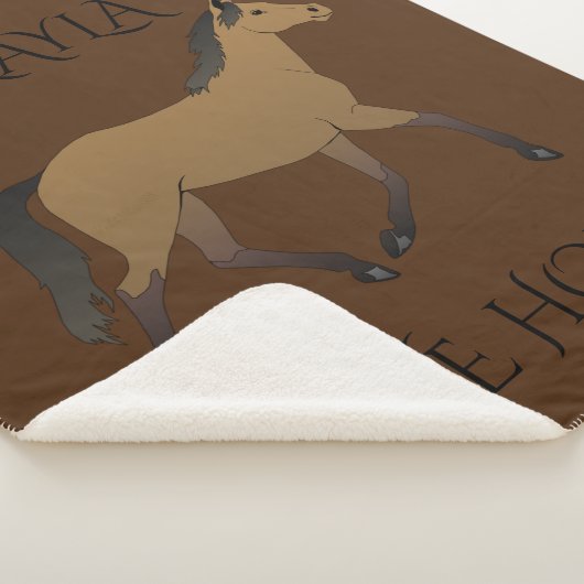 Couverture Sherpa Manette de sherpa personnalisée pour les chevaux e (3/4)