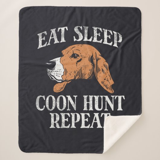 Couverture Sherpa Manger Dormir Chasser Raton Répéter Mignon (Devant)