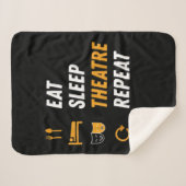 Couverture Sherpa Manger Théâtre du sommeil Répéter (Devant (Horizontal))