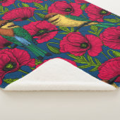 Couverture Sherpa Mangeurs d'abeilles et pavots (3/4)