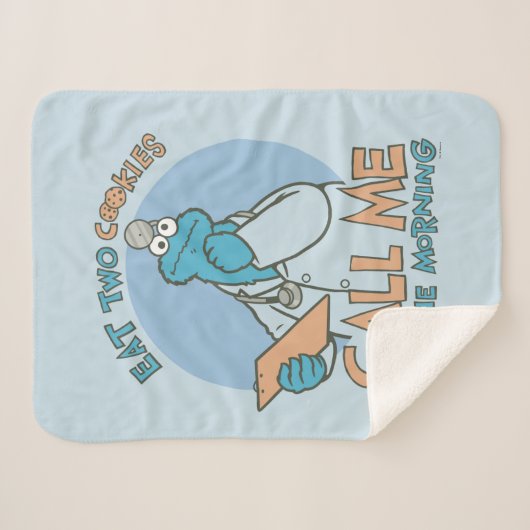 Couverture Sherpa Mangez deux cookies, appelez-moi le matin (Devant (Horizontal))