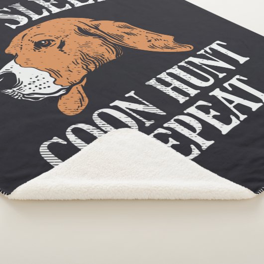Couverture Sherpa Mangez Sleep Coon Hunt Répéter mignon (3/4)
