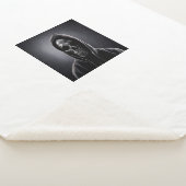 Couverture Sherpa Manta de forro polar, santa muerte, la santa (3/4)