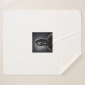 Couverture Sherpa Manta de forro polar, santa muerte, la santa (Devant (Horizontal))