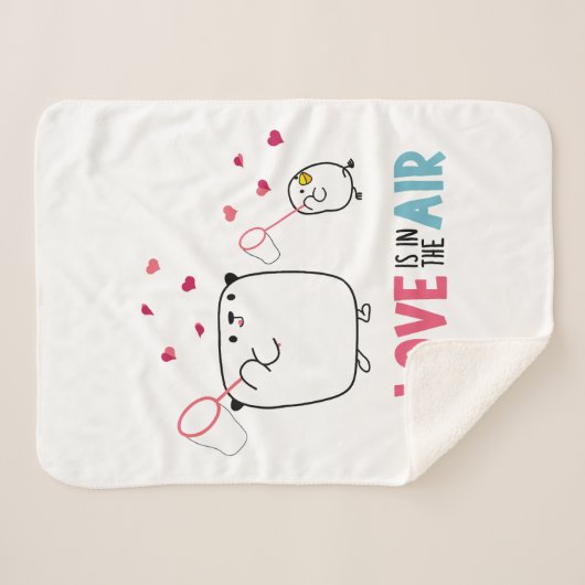 Couverture Sherpa Manta Mostropi│Love is in the air (Devant (Horizontal))