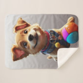 Couverture Sherpa Manta Perrito animado (Devant (Horizontal))