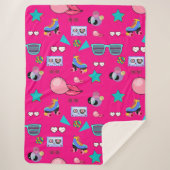 Couverture Sherpa Manta Polar 80s Costume Vibrant pink Retro culture (Devant)