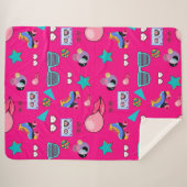 Couverture Sherpa Manta Polar 80s Costume Vibrant pink Retro culture (Devant (Horizontal))