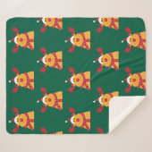 Couverture Sherpa Manta Polar "Reno Nariz Roja" (Devant (Horizontal))