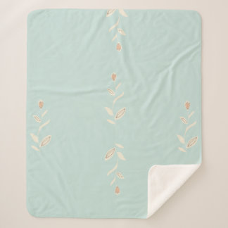 Couverture Sherpa Manta sherpa con diseño floral.