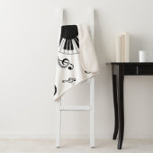 Couverture Sherpa Manta sherpa con piano y notas musicales (En situation)