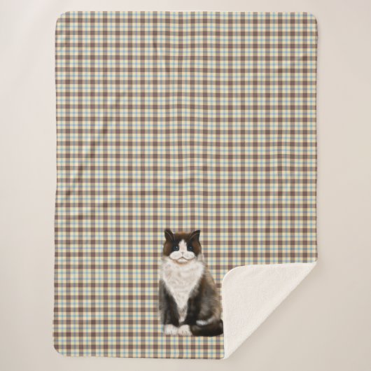 Couverture Sherpa manx cat bi-col (Devant)