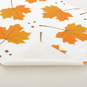 Couverture Sherpa Maple Mirth : Feuilles d'automne de dessin (3/4)