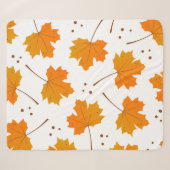 Couverture Sherpa Maple Mirth : Feuilles d'automne de dessin (Devant (Horizontal))