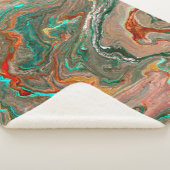 Couverture Sherpa Marble abstract acrylic background. Marbling artwo (3/4)