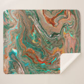 Couverture Sherpa Marble abstract acrylic background. Marbling artwo (Devant (Horizontal))