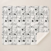 Couverture Sherpa Marcie & Pepperment Patty En Classe (Devant (Horizontal))